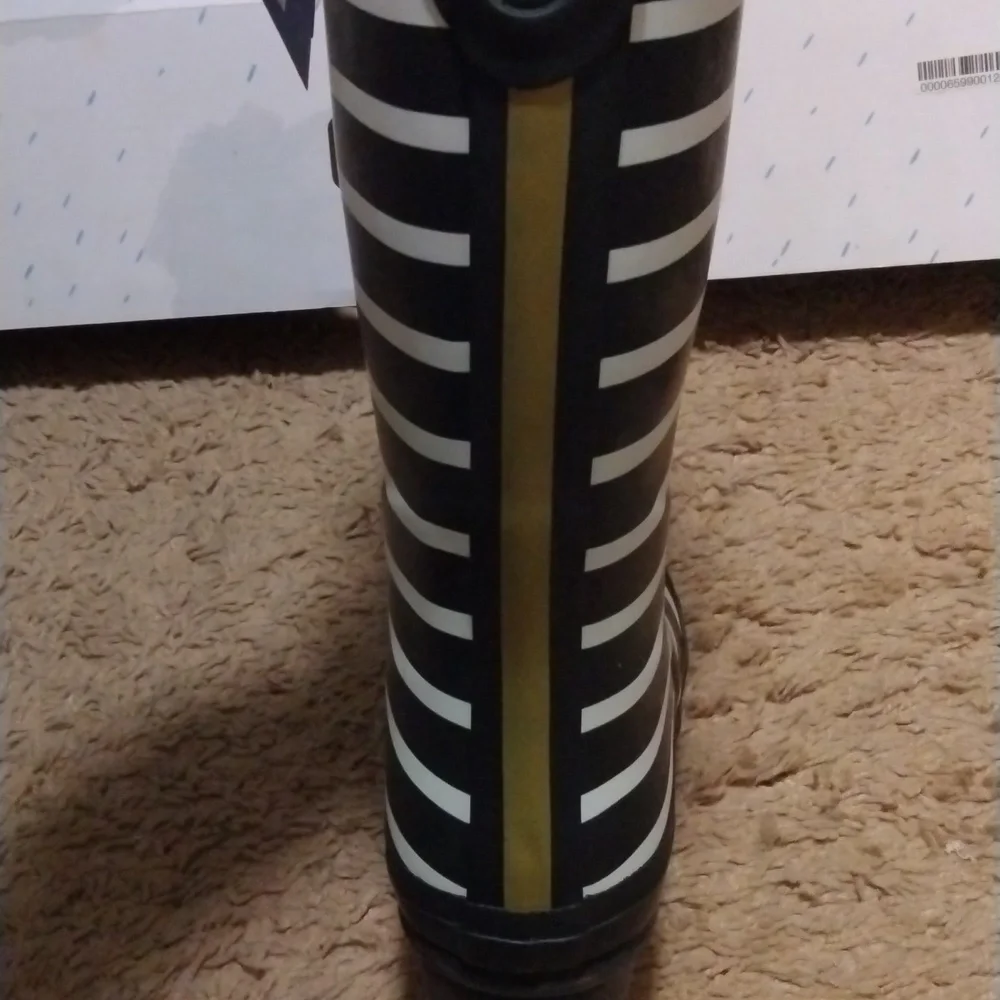NIB Joules Welly Print Cheetah Stripe Rain Boots
